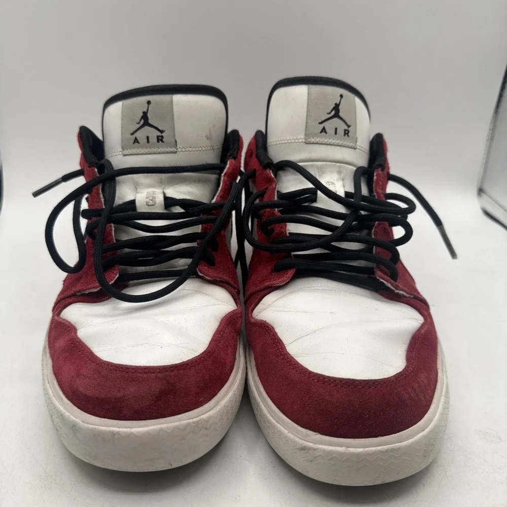 Nike Air Jordan 1 Retro V.1 Gym Red White Black Men's Size 10.5 2012 OG Low